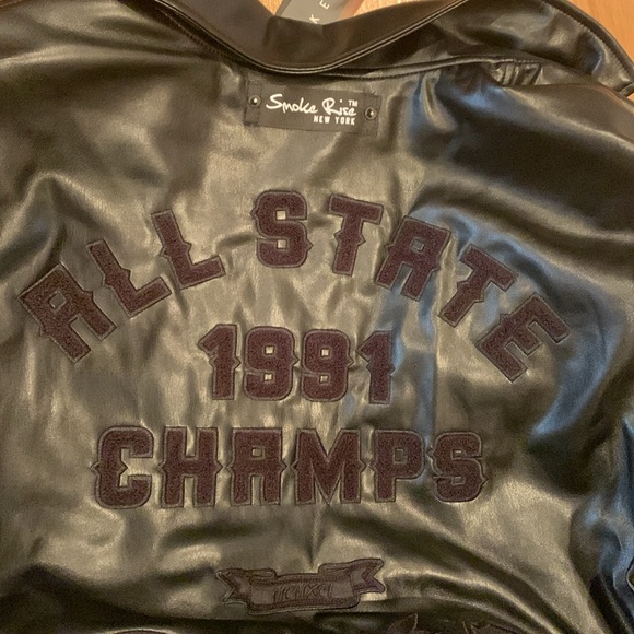 Men Black Vegan Leather - Picture 9 of 10